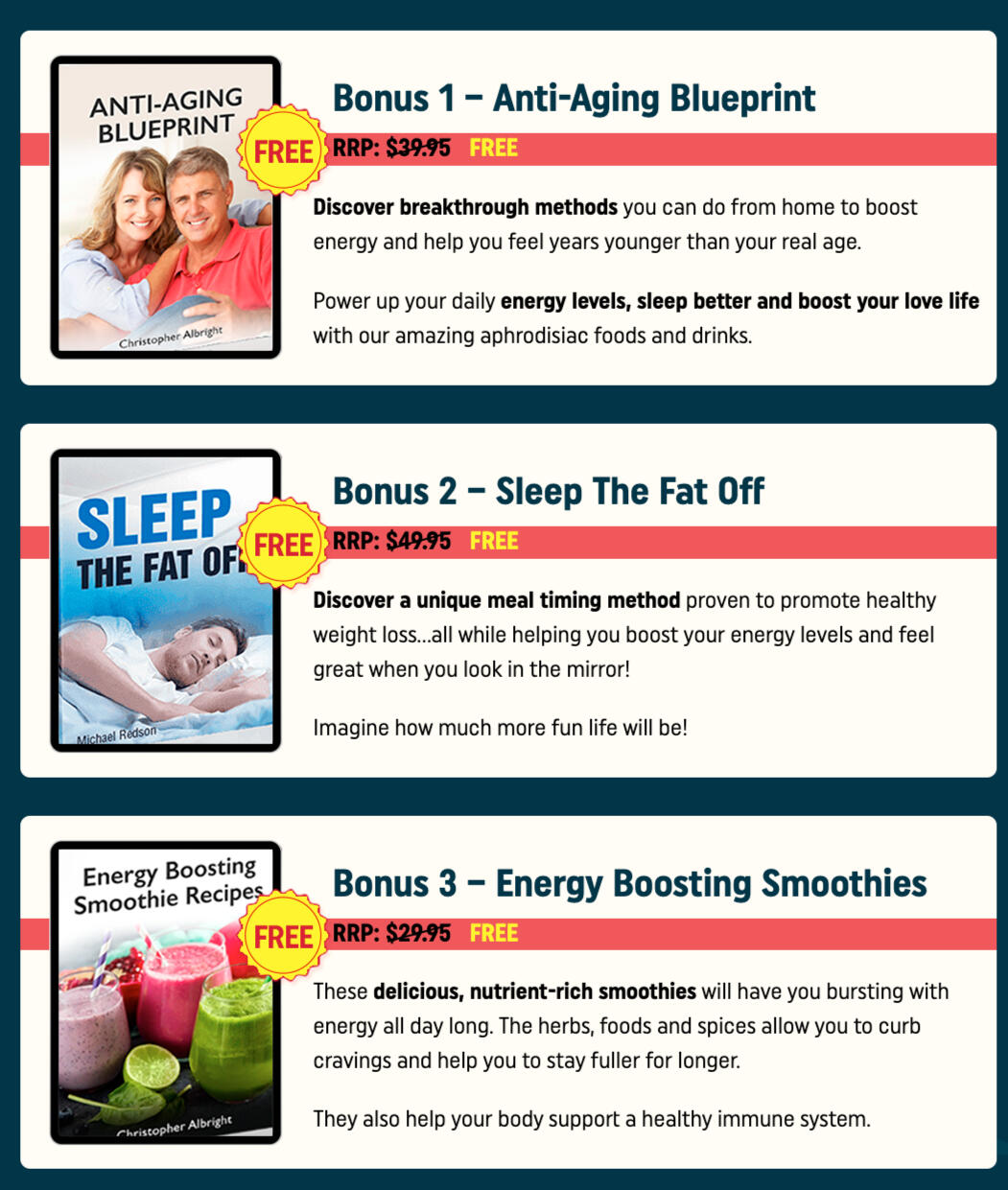 Order 3 or 6 Bottles and Get 3 Incredible Bonuses! + FREE SHIPPING